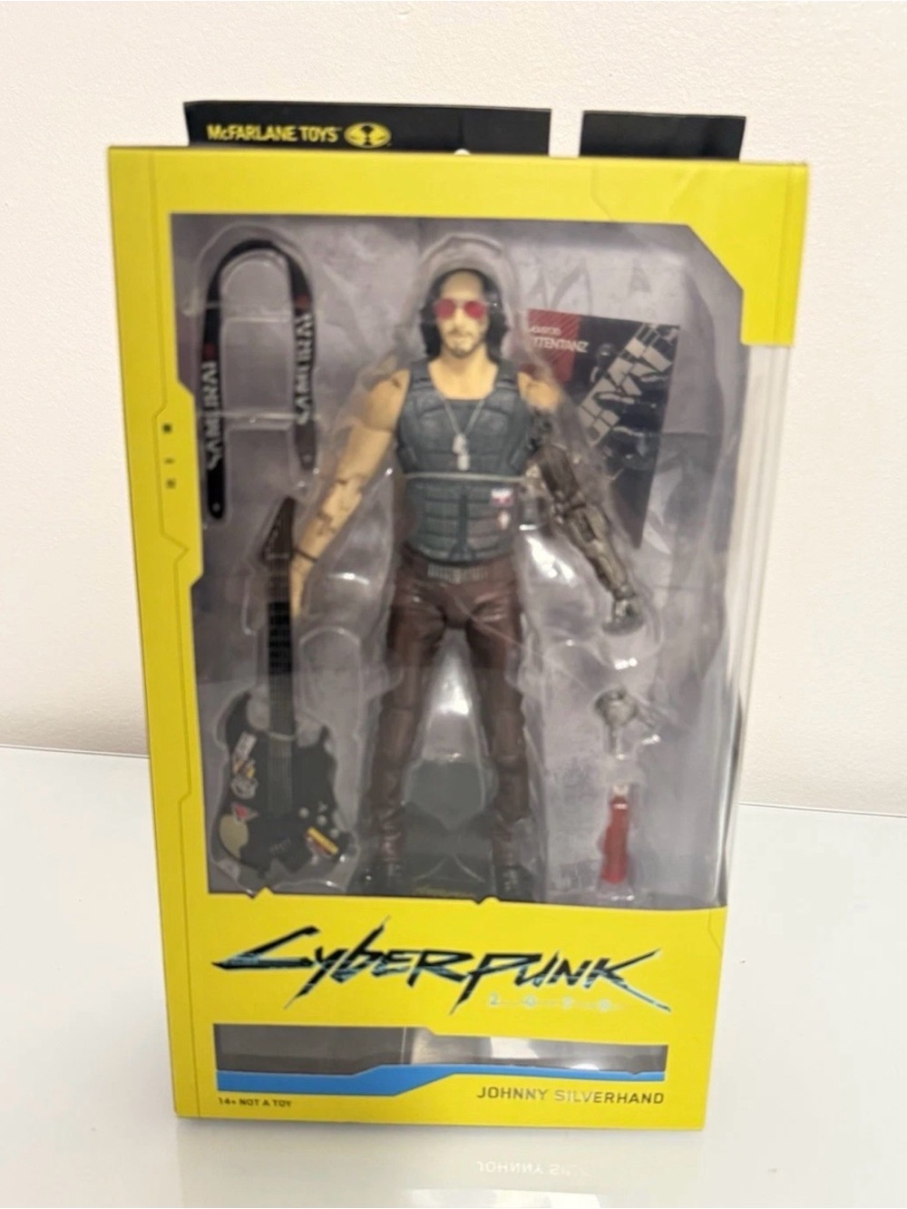 Cyberpunk Johnny Silverhand Action Figure - Yellow Packaging